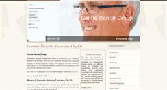 Desktop Screenshot of gentledentalpc.com