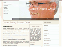 Tablet Screenshot of gentledentalpc.com